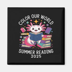 Colour Our World Summer Reading Program 2025 Cute Magnet