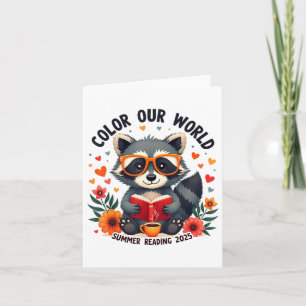 Colour Our World Summer Reading Program 2025 Funny Card
