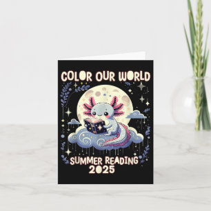 Colour Our World Summer Reading Program 2025 Funny Card
