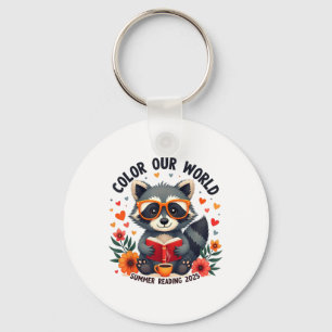 Colour Our World Summer Reading Program 2025 Funny Key Ring