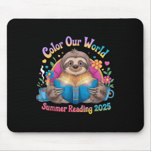 Colour Our World Summer Reading Program 2025 Funny Mouse Mat