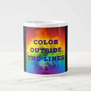 Colour Outside the Lines Large Coffee Mug