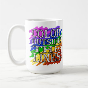 Colour Outside The Lines mug