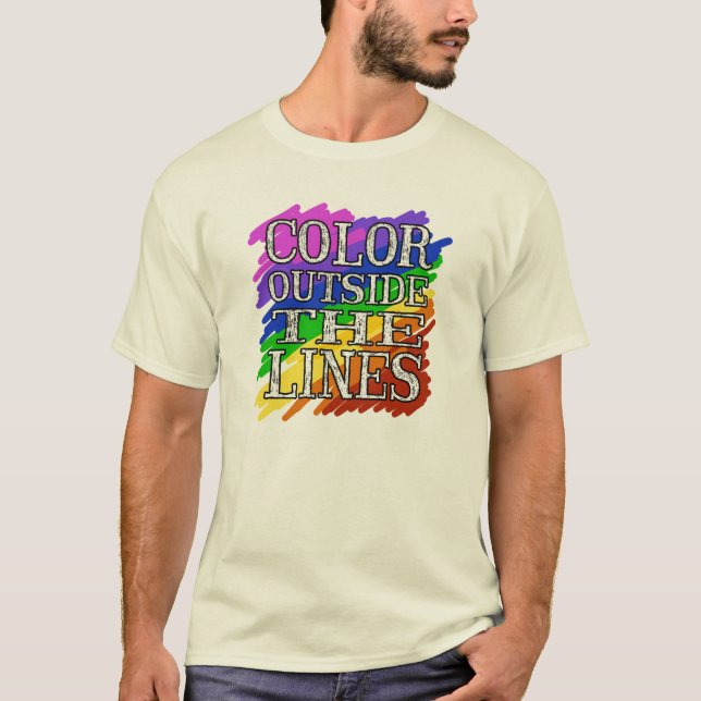 Colour Outside The Lines t-shirt (Front)