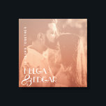 Colour Overlay Stylish Photo Anniversary Gift Canvas Print<br><div class="desc">This stylish personalised wall decor comes in blush colour overlay of the couple's photograph (better to use a black and white photo) and a modern typography. You can edit this anniversary canvas print with your photo,  names,  and number of years or any custom message.</div>