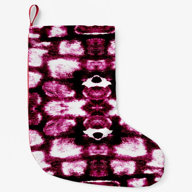 Colour Paint Background. Aquarelle Art. Liquid Ink Small Christmas Stocking (Front)