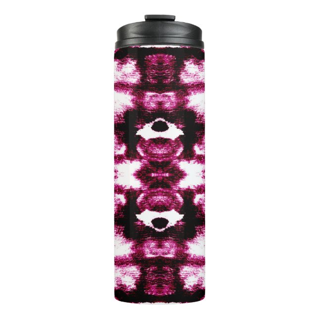 Colour Paint Background. Aquarelle Art. Liquid Ink Thermal Tumbler (Front)