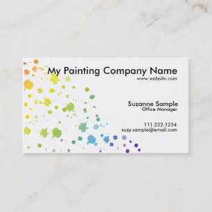 Colour Paint Drips Card