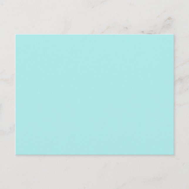 colour pale turquoise postcard (Front)