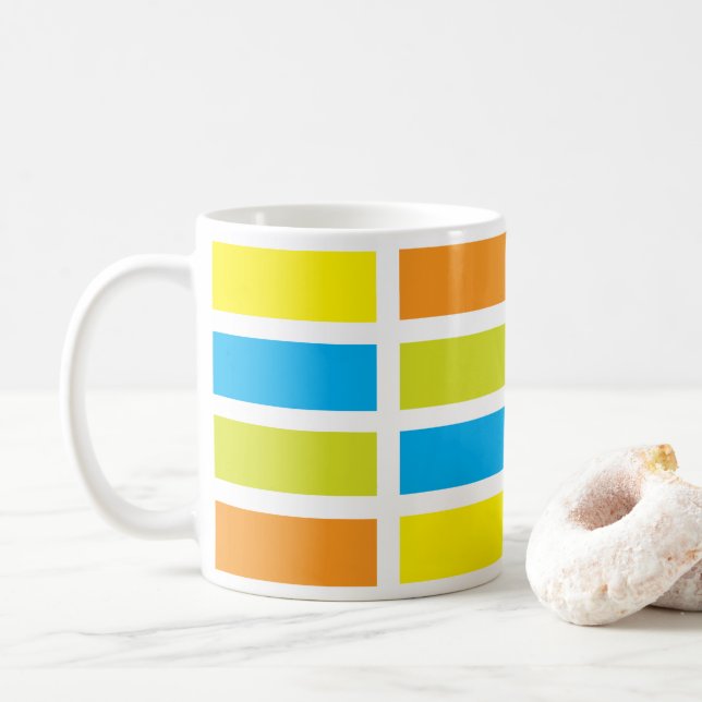 Colour Palette Art Coffee Mug (With Donut)