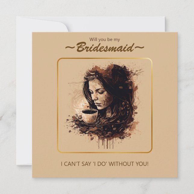 Colour Palette Bridesmaid Proposal. (Front)