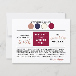 Colour Palette Bridesmaid Proposal Detail Card