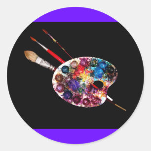 COLOUR PALETTE CLASSIC ROUND STICKER