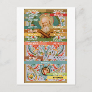 Colour Palette for St. Andrew the Apostle (JMAS 02 Postcard