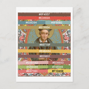 Colour Palette for St. Ivo of Kermartin (BK 015) Postcard