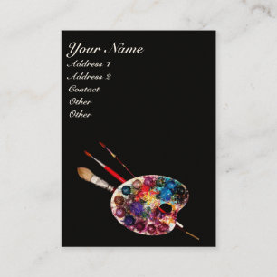 COLOUR PALETTE/ Painter, Artist,Fine Art Materials Business Card