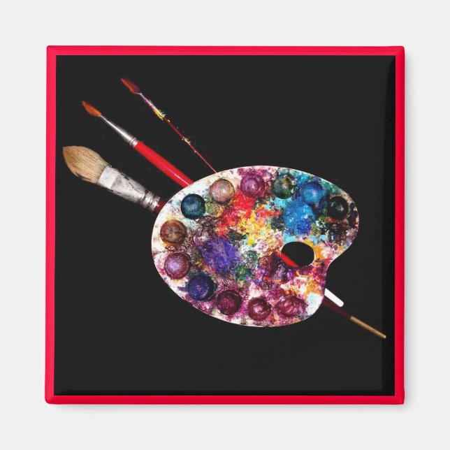 COLOUR PALETTE,Painter Artist Magnet (Front)