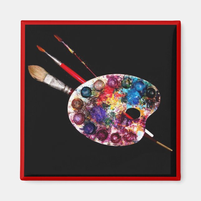 COLOUR PALETTE,Painter Artist Magnet (Front)