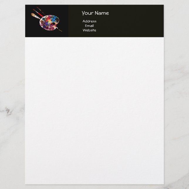 COLOUR PALETTE PERSONALIZED LETTERHEAD (Front)