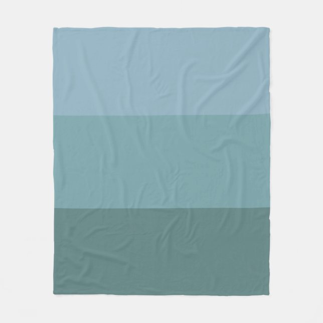 Colour palettes blue pastels fleece blanket (Front)