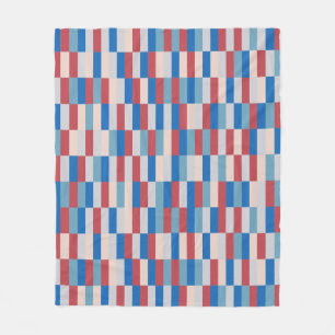 Colour Patchwork Pattern 121214b Fleece Blanket