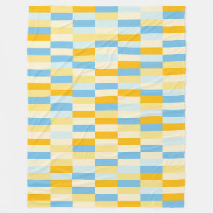 Colour Patchwork Pattern 131214a Fleece Blanket