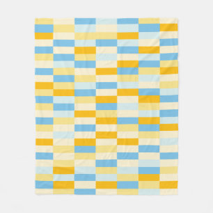 Colour Patchwork Pattern 131214a Fleece Blanket