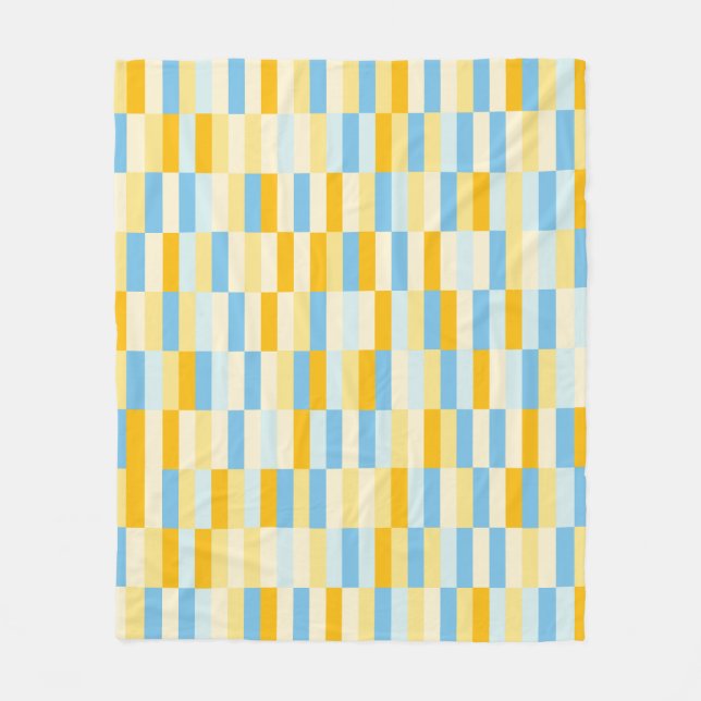 Colour Patchwork Pattern 131214b Fleece Blanket (Front)