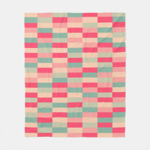 Colour Patchwork Pattern 151214b Fleece Blanket
