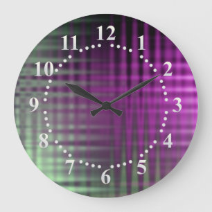 colour pattern 1 large clock