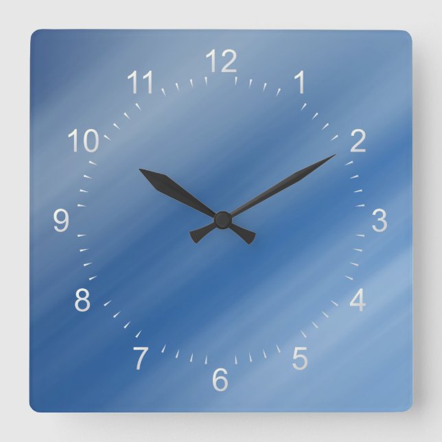 colour pattern 3 square wall clock (Front)