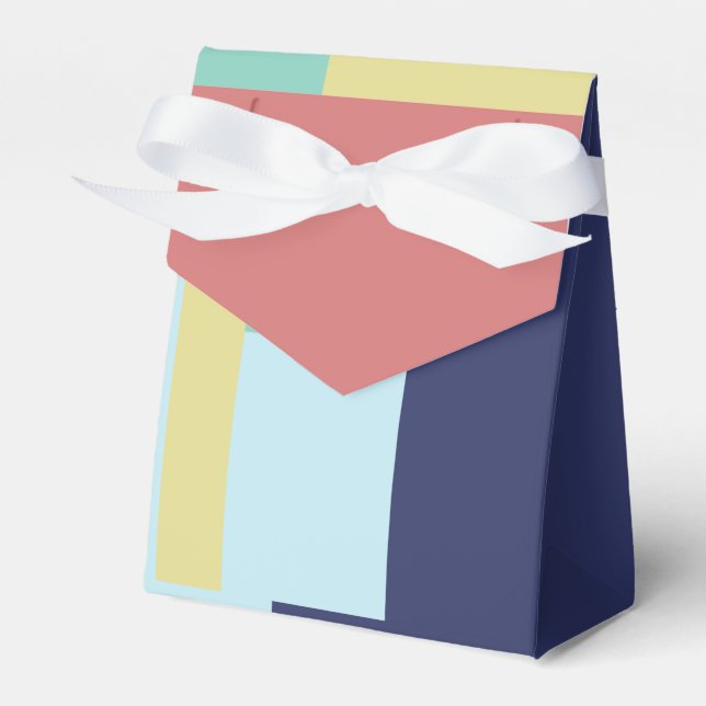 Colour Pattern Favour Box (Front Side)