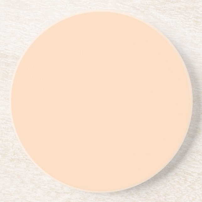colour peach puff coaster (Front)