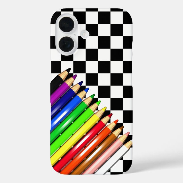 colour pencil crayons Case-Mate iPhone case (Back)