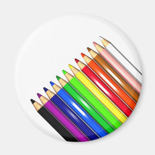 colour pencil crayons magnet