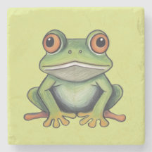Colour Pencil Drawing Frog
