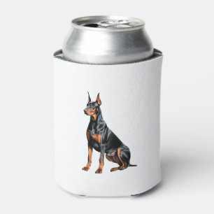 Colour pencil sketch of a Doberman Pinscher.  Esse Can Cooler