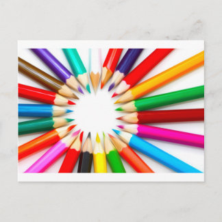 Colour Pencils Postcard