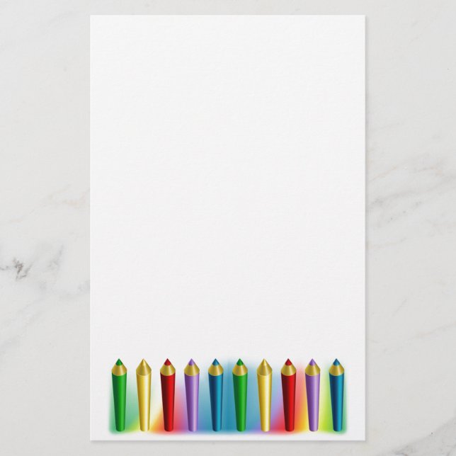 Colour Pencils Stationery (Front)