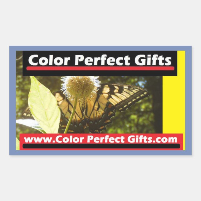 Colour Perfect Designs at Colour Perfect Gifts Rectangular Sticker (Front)