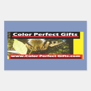 Colour Perfect Designs at Colour Perfect Gifts Rectangular Sticker