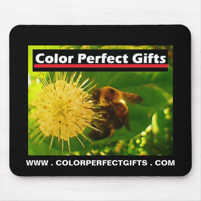 Colour Perfect Gifts Advertisement Bumblebee Necta Mouse Mat (Front)