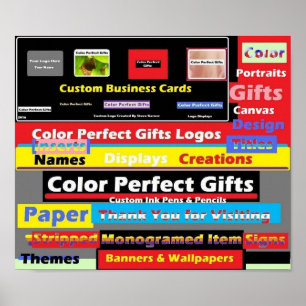 Colour Perfect Gifts Advertisement  Poster
