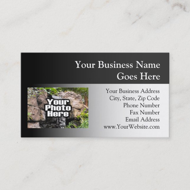 Colour Photo Personalised Business Card (Front)