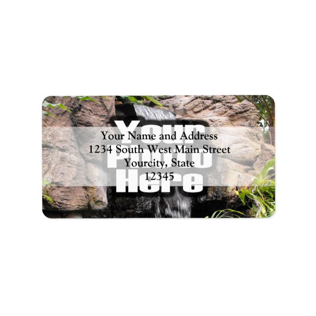 Colour Photo Personalised Label (Front)