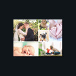 Colour Photography Family collage gallery Canvas Print<br><div class="desc">I was staring at a bare wall at home and I'm dreaming of doing a gallery wall. The thought of having to get different sized picture frames keeps on stopping me from moving forward with it. Do you have the same issue? So as an alternative for us I've created this...</div>