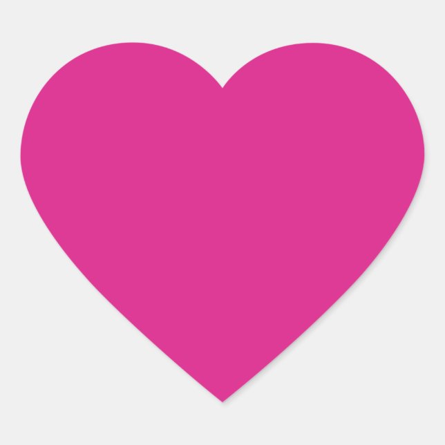 colour pink heart sticker (Front)
