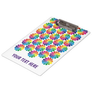 Colour Points Circle Pattern + your backgr. & text Clipboard