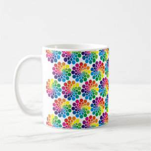 Colour Points Circle Pattern + your background Coffee Mug