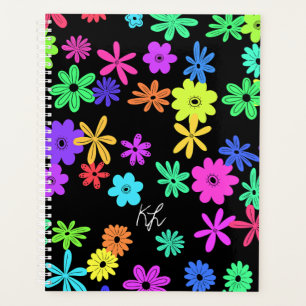 Colour Pop Cute Flowers Personalised Planner